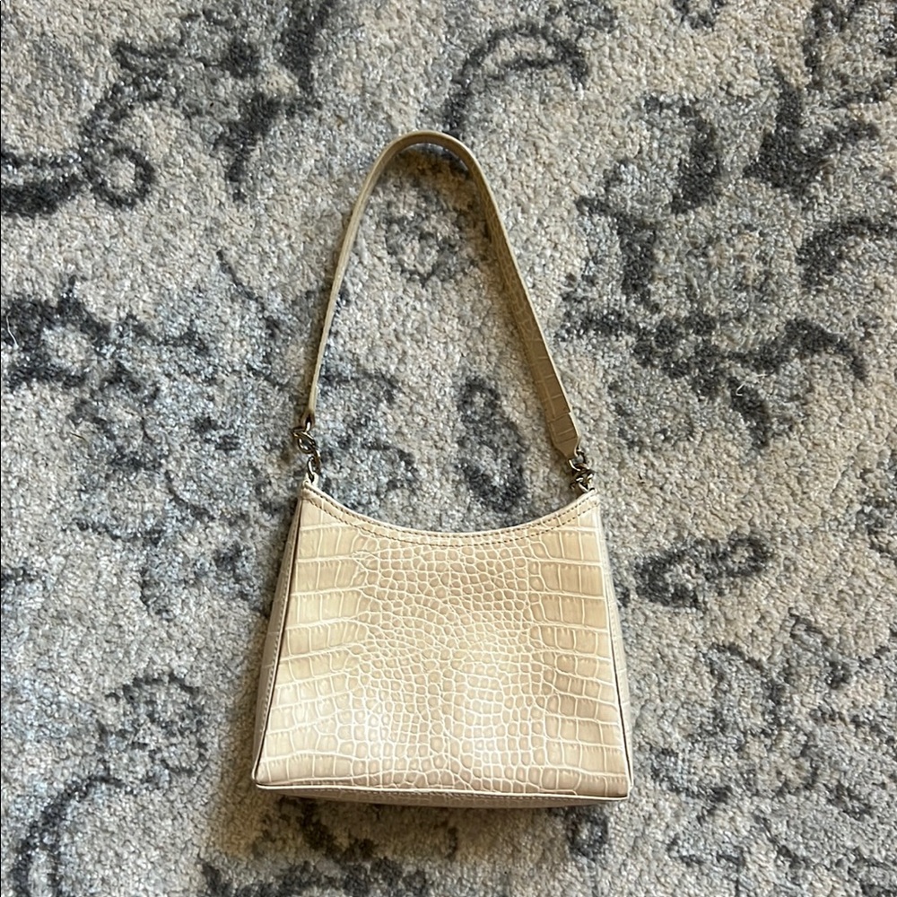 Liz Claiborne Crocodile-Embossed Shoulder Bag
